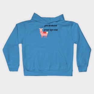 You'll Shoot Your Eye Out Christmas Story Llama Bunny Suit Kids Hoodie